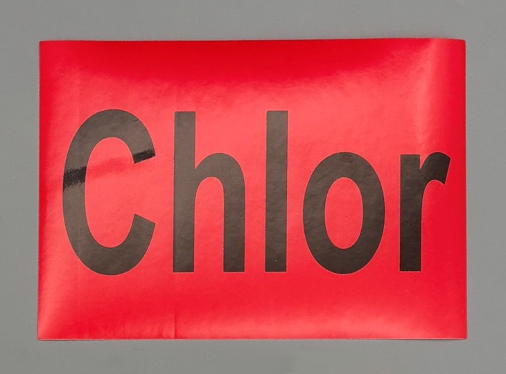 Aufkleber Chlor