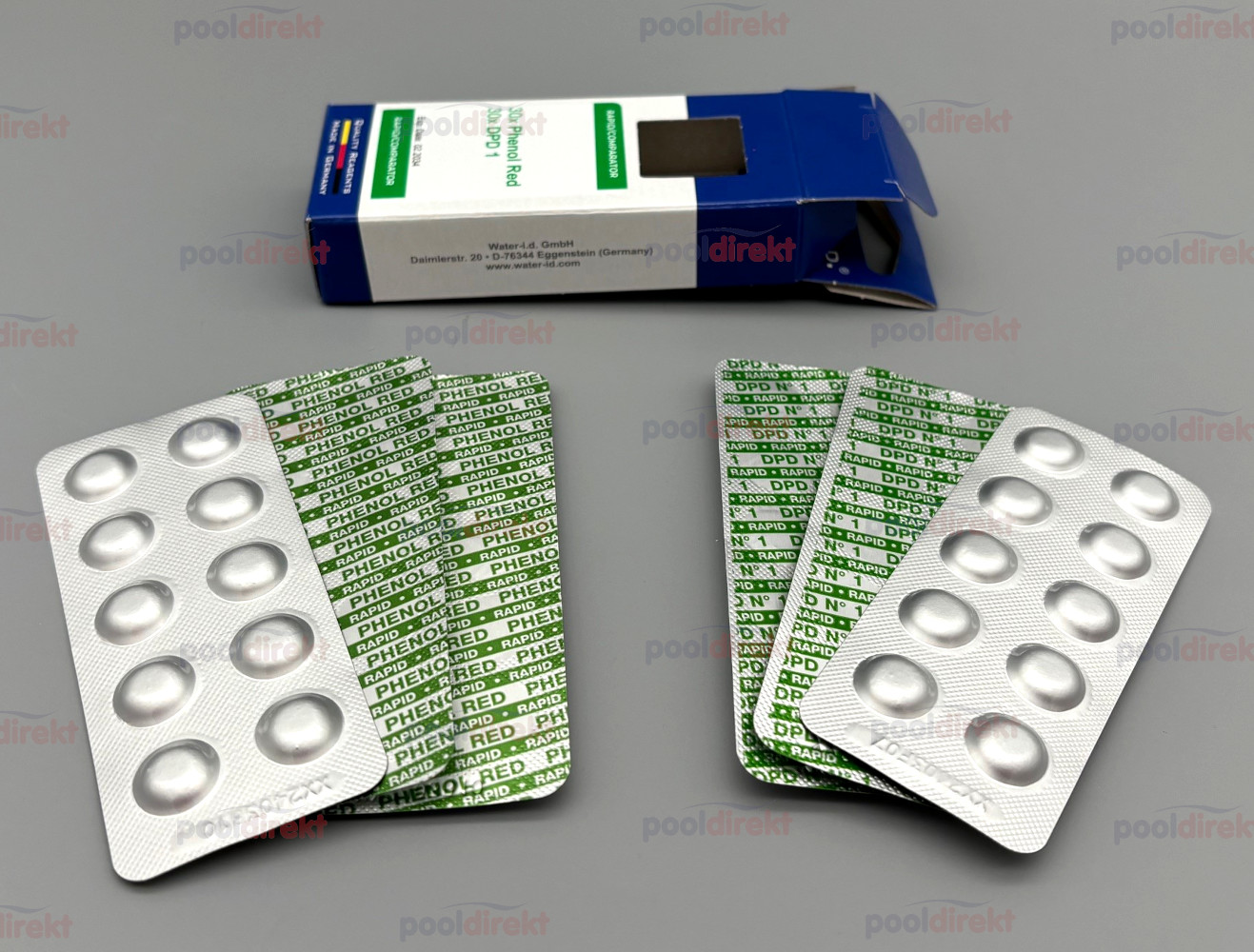 Nachfüllpackung für Chlor und pH Tester 30/30