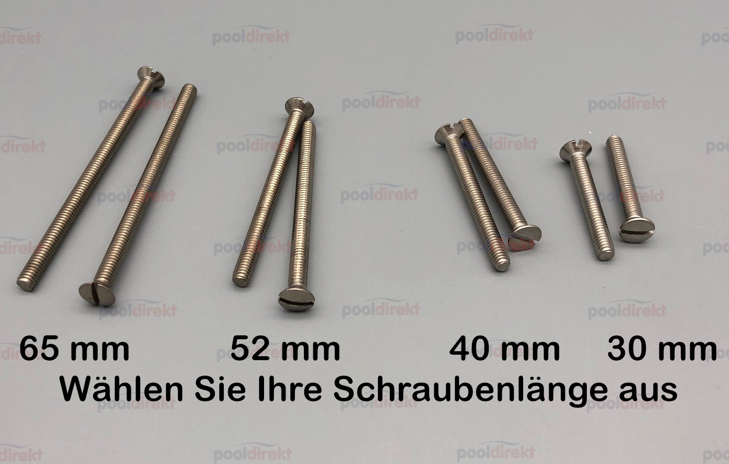 OWM Schraubenset 2 Stk zu Frontring eckig 30mm