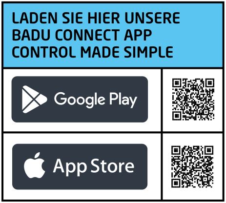 BADU Connect in Google Play oder App Store finden