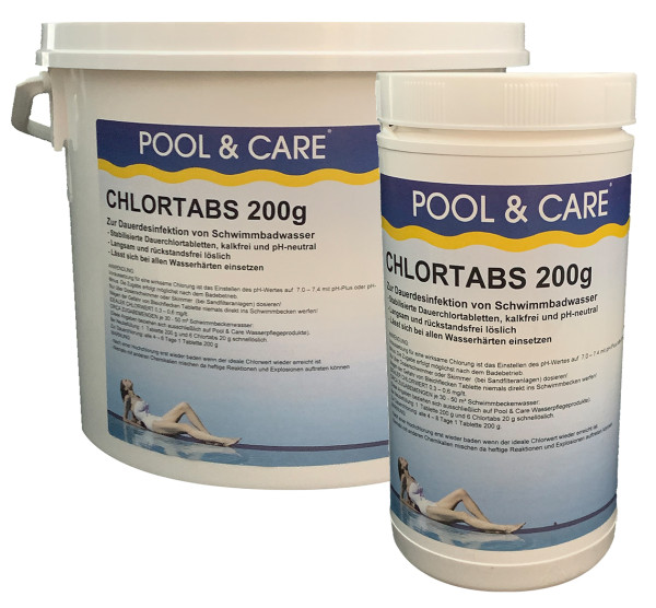 Chlortabs 200g langsamlöslich